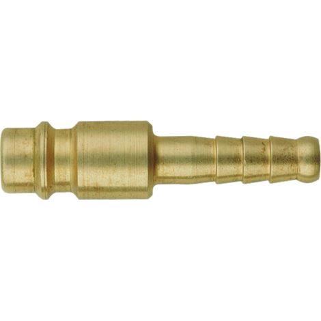 Fiche de couplage avec raccord souple 6 mm, laiton