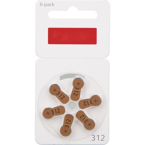 Pile bouton 312 pour aide auditive BTE, 60 pièces, longue durée, batterie zinc-air compatible appareils Resound, pile auditive 312 de rechange, performance fiable. (1/5)