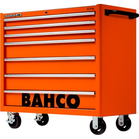Bahco Classic Werkstattwagen 40 mit 7 Schubladen, orange