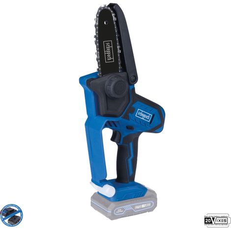 Scheppach Scie de jardin sans fil C-SP100-X - série 20V IXES - longueur de coupe max 127 mm - vitesse de coupe 4,8 m/s - vendue sans batterie ni chargeur