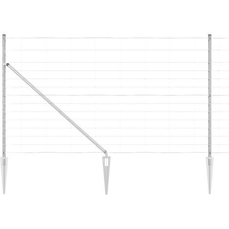 Maison Exclusive - Zaunpfosten Galvanisiert 50 x 1,4 m Stahl