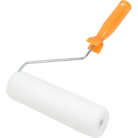 Pinceau à rouleau peinture poignée en plastique orange 9'' pour décoration maison