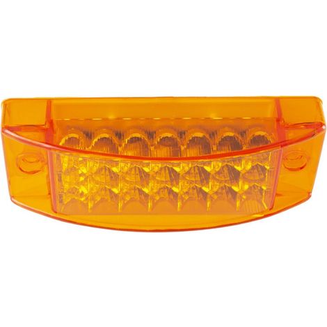 Feux de gabarit latéraux 2 pièces jaune 21 LED pour camion remorque bus, clignotants de position super lumineux, feux arrière étanches, clignotement séquentiel, signalisation latérale auto (1/4)