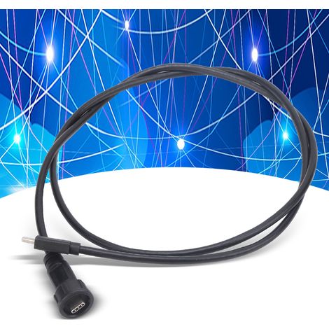 Connecteur USB étanche E10TPC-BA-M/TPC-AM, type C mâle/mâle, avec câble de 2 m. (1/5)