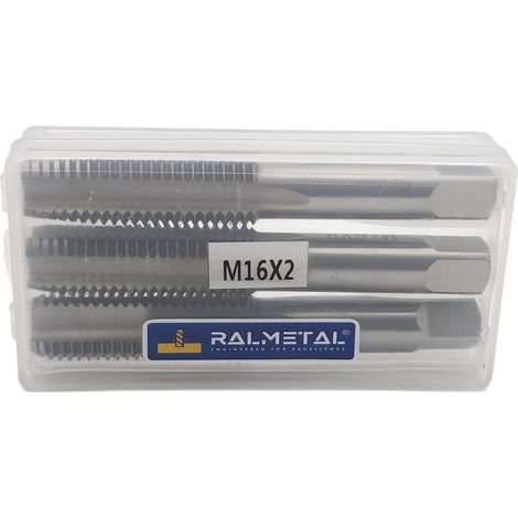Macho de roscar manual M16 x 2 DIN 352/3 6H HSS - Juego de 3 piezas / pasos (1/5)