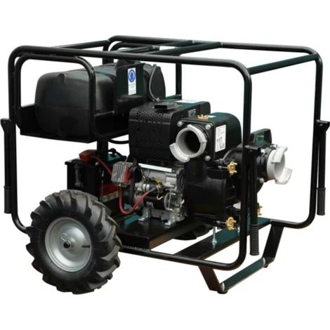 Motopompe diesel 150m3/h – Auto-amorçante pour eaux chargées jusqu'à 31 mm – Moteur HATZ 4 temps – Débit 2500 litres/min – Worms (1/2)
