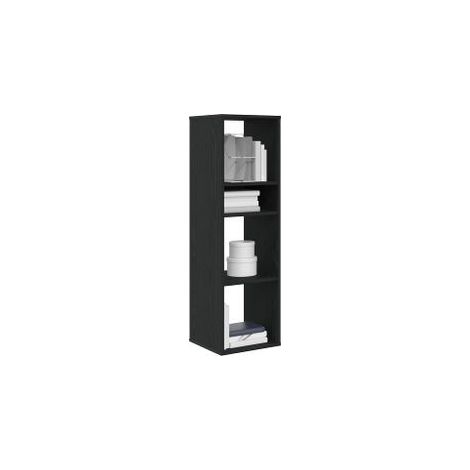 Bibliothèque noir 34x31x112 bois d'ingénierie (1/5)