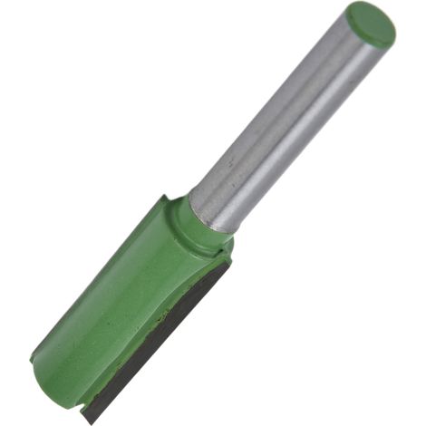 Fraise droite allongée à 2 cannelures en acier allié pour le fraisage et le rainurage, outils de travail du bois, queue de 6,35 mm (1/4 po) (1/5)