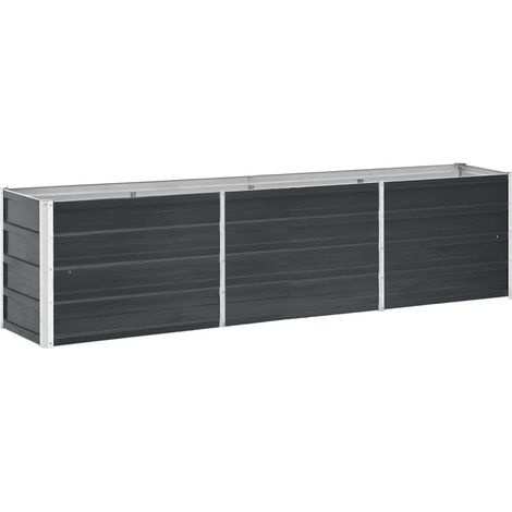 Maison Exclusive - Garten-Hochbeet Verzinkter Stahl 240×40×45 cm (1/5)