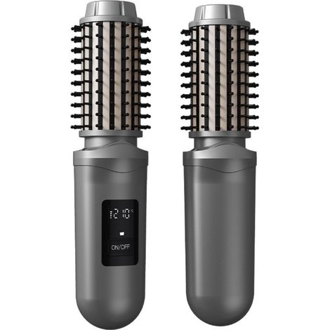 Brosse Lissante Sans Fil: Ionique, Portable, 2-en-1 Fer à Boucler et Lisseur (1/5)