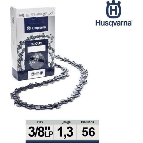 Chaîne tronçonneuse 3/8LP 050 56 dents – Pas 3/8 Low Pro – Jauge 0.50mm – Longueur recommandée 40 cm – 585404256