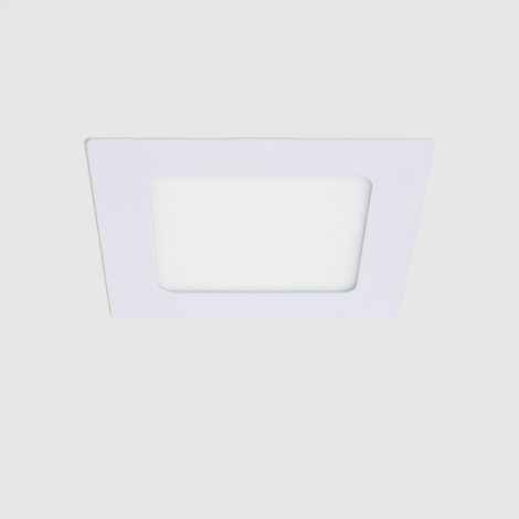 Placa LED 6W Cuadrada SuperSlim Corte 105x105 mm LIFUD 3000K Blanco Cálido (1/5)