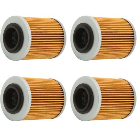 HOXILEELEO - Ensemble de 4 filtres à huile 420256188 KN152 HF152, filtre à huile de remplacement pour CAN AM 330 400 450 500 2003-2017 (1/5)