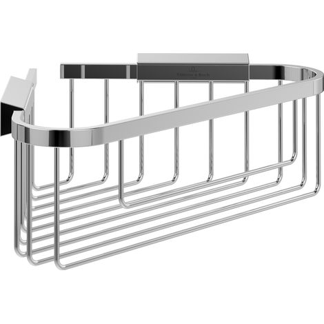 Villeroy & Boch - Portasapone angolare per doccia. portasapone da parete in zinco cromato. accessorio per doccia. 260 x 206 x 82 mm