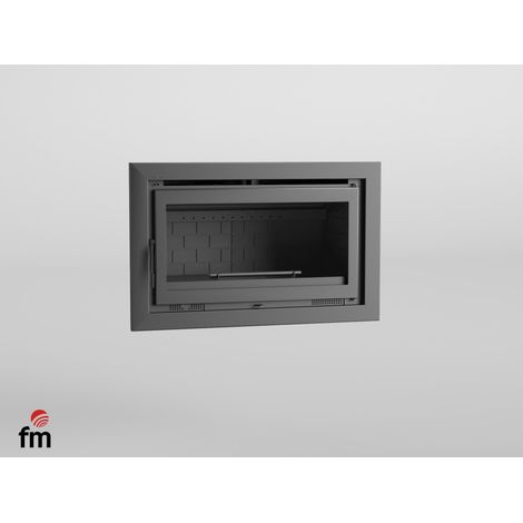 Insertable de Leña 100 cm con Turbinas FM Modelo IT-100 F Interior Fundición. (1/2)