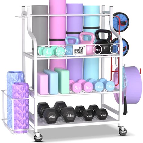 Yoga Matte Regal für Sportgeräte Zuhause und Fitnessstudio