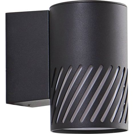 Lindby Lámpara de pared exterior 'Lurinda' en Negro Metal