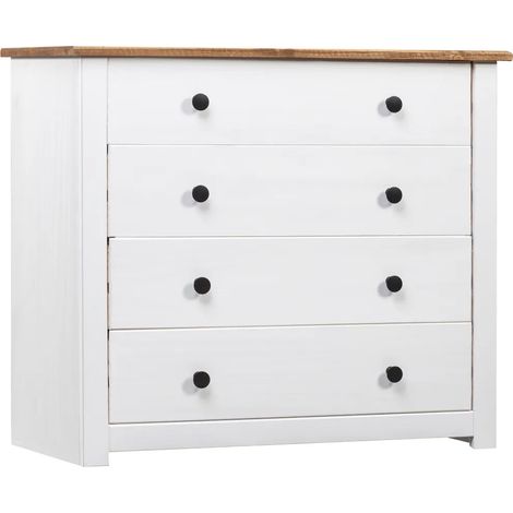 Práctica mesilla auxiliar con soporte para teléfono 80 x 40 x 73 cm fabricada en madera de pino blanco 020046450 (1/5)