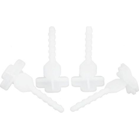 Niveleur De Carrelage - Polypropylène - Pour Sols Et Murs - Épaisseur Carreaux 3 À 24 Mm - Écartement 2 Mm - 100 Pièces (1/5)