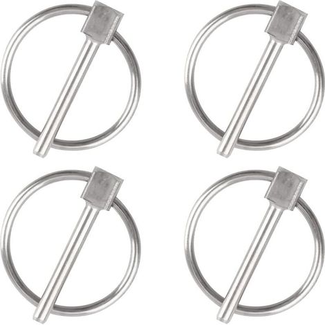Goupille de Sécurité en Acier Inoxydable 304 – Lot de 4, Diamètre 3 mm × Longueur 25 mm, pour Verrouillage Robuste (1/5)
