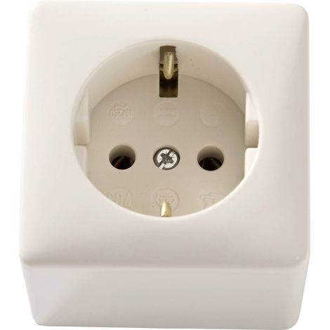 Martin Kaiser 703/ws Prise de courant en saillie une pièce IP20 blanc crème (mat) A743093