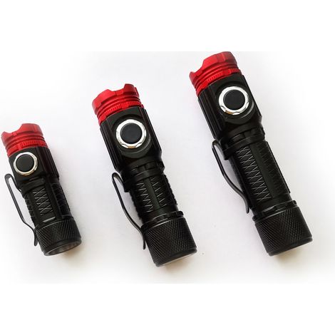 Rs Pro – Lampe torche LED rechargeable 600 lm – Alimentation USB – Li-Ion – Pour chantiers humides et terrains accidentés