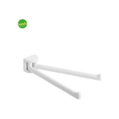 Portasalviette a muro a snodo Linea Metaform Bianco 41cm