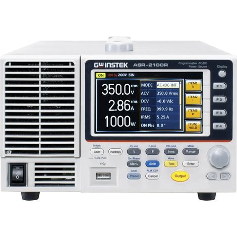 [GEBRAUCHT] B-Ware Gw Instek Labornetzgerät Netzteil Asr 2100 R 1000 W 1 Ausgang Gpib Rs232