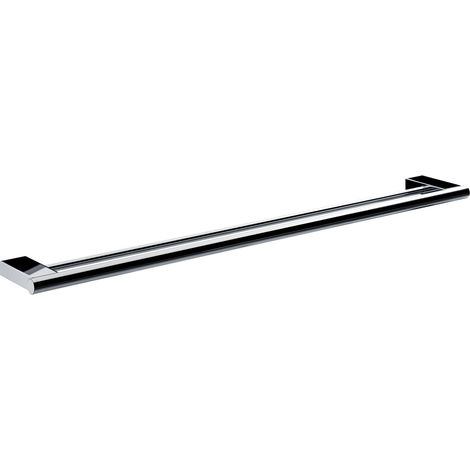 Porte-serviettes double pour bain SYSTEM 2 800 mm chromé (1/4)