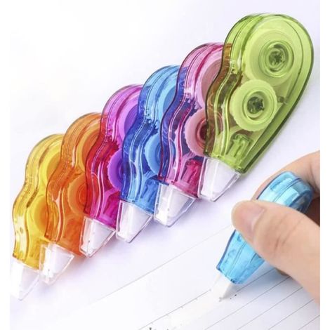 Ruban Correcteur - 4 m x 5 mm - Format Mini Poche - Pour Écriture et Correction de Documents - 6 Pièces (1/4)