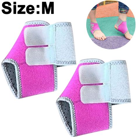 Chevillère Enfant Réglable - Soutien Tendon Achilléen Non Glissant - Pour Activités Sportives et Prévention des Entorses - Lot de 2 (1/5)