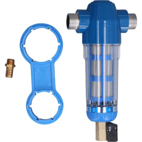 Filtro controlavaggio – filettatura esterna G3/4 – purificazione dell'acqua – sedimenti – agricoltura/casa