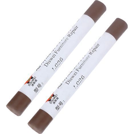 Set mit 2 Möbelwachsstiften, zur schnellen Holzreparatur, zum Ausbessern von Nagellöchern und Kratzern, hellgrüne Teefarbe. (1/5)