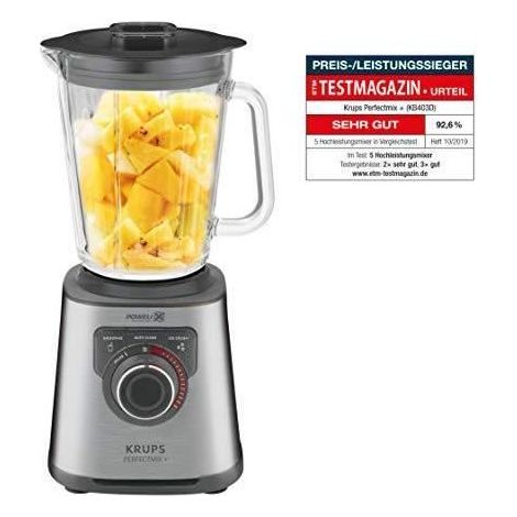 Bol mixeur - KRUPS - KB403D11 - 1200 W - 1,5 Litres - Acier Inoxydable (1/5)