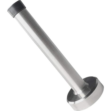 butée de porte cylindrique en caoutchouc anti-collision, sans perçage, en acier inoxydable (5 pouces) (1/3)
