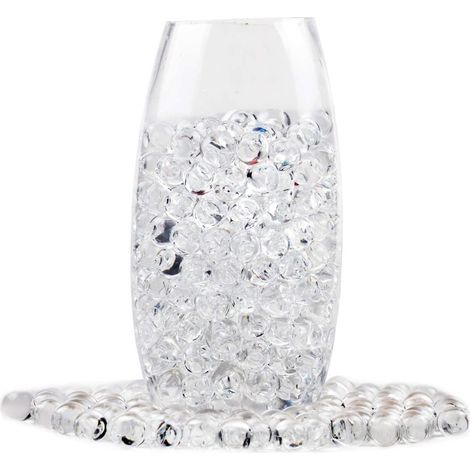 Water Pearls - Clear Gel Beads for Flower Arrangements - Hydrogel Decorative Vase Filler - 500 Pieces (1/5)