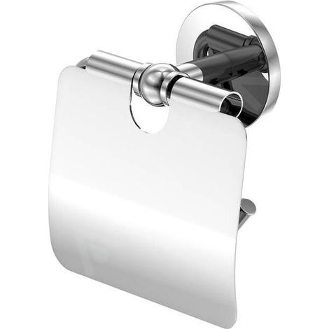 Porte-papier avec couvercle, chromé (1/2)