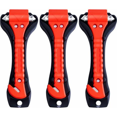 Set completo da 3 pezzi che include un martello di sicurezza per auto e un taglia-cinture di sicurezza. - AquaForge (1/5)