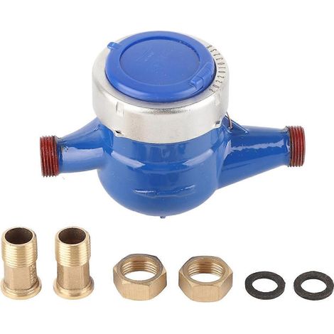 LXSG-15E 1/2 Wasserzähler mit Fernbedienung, drehbarem Flügel, Trockenwasserzähler für Garten und Haus