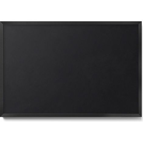 Tableau Magnétique en Métal pour Aimants - Motif Couleur noire - Minimaliste - Cadre Noir - 60x40 cm - Tableau Métallique Aimanté