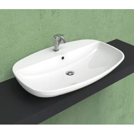 FLAMINIA - NUDA LAVABO 60 CM. MONOFORO DA APPOGGIO BIANCO 5083 (1/4)