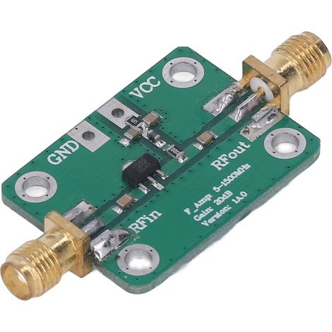 Module amplificateur RF 5-1500MHz large bande 20dB gain haute fréquence radioamateur DC5V (1/5)