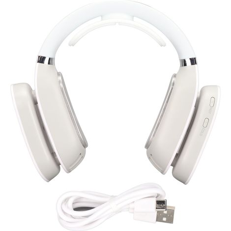 Ventilateur de cou portable 2 en 1 - Chauffage et rafraîchissement pour intérieur et extérieur - Blanc