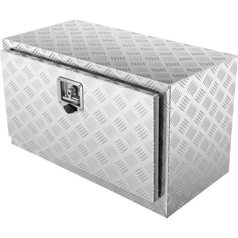 Coffre de rangement étanche en aluminium pour camionnette 760 x 355 x 405 mm avec serrure et clés, idéal pour tous vos outils (1/5)