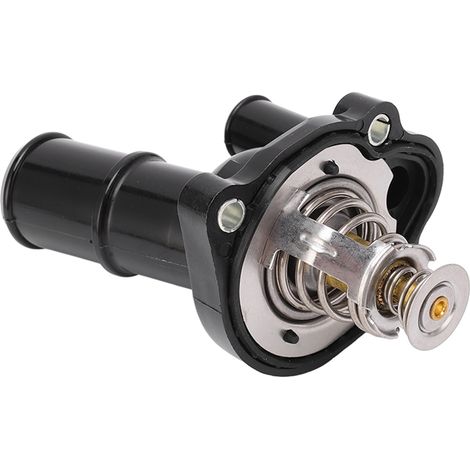 Boîtier de thermostat LR027158 adaptable Land Rover Range Rover Evoque 2012-2018, pièce de rechange, matériau résistant, couleur noire, dimensions standard, unité unique. (1/5)