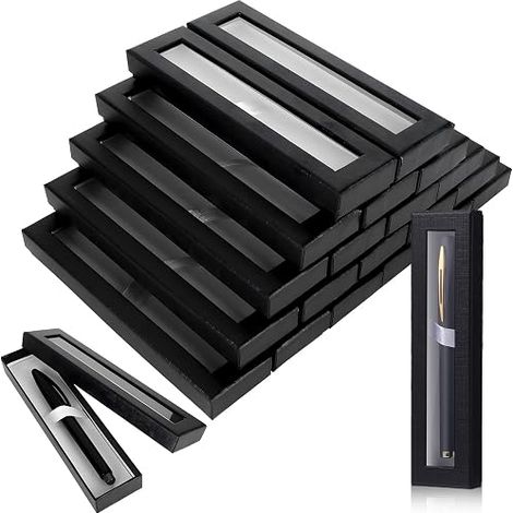 Set of 36 Boxes for Pen, Cardboard Box with Cushion and Window (1/5)