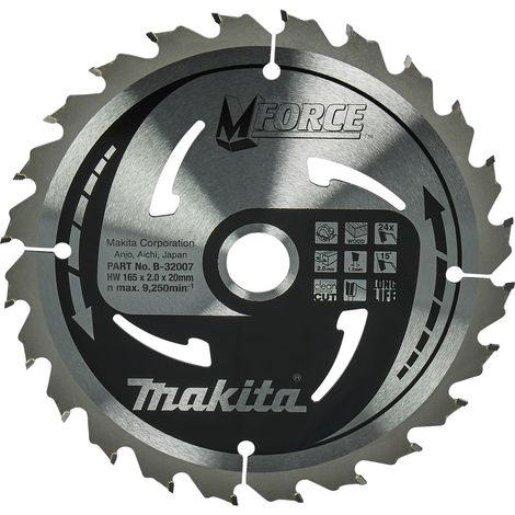 MAKITA B-32007 MFORCE for Wood 165mm x 20mm x 24T