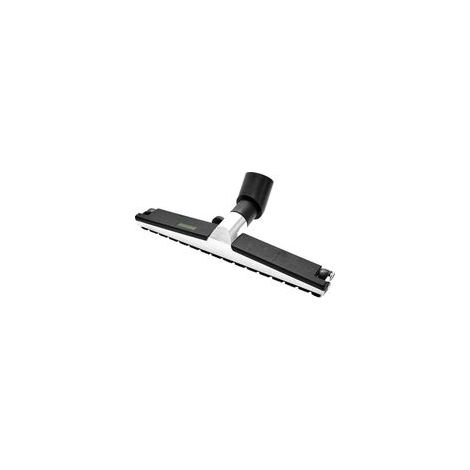 Buse pour sol D 50 – Accessoire pour aspirateur avec 2 roulettes et 2 brosses amovibles – Largeur 450mm – Aluminium industriel (1/4)