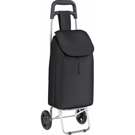 Shopping Trolley Folding Black 35 x 28 x 92 cm Oxford fabric vidaXL