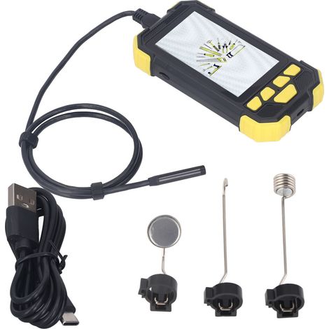 Caméra d'inspection numérique HD 4,3 pouces avec objectif 8mm, endoscope portable pour tuyaux, réparation auto et usage industriel - câble 1 mètre (1/5)